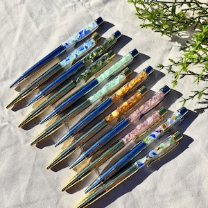 Sea Glass Ballpoint Pen - Floating Pens - Sea Glass Gifts - Ocean Inspired Gifts - Coastal Aesthetics Stationery - Beach Pens and Gifts