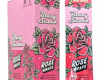 Blazy Susan Rose Wraps- Full Display Box (25 Pouches) WHOLESALE