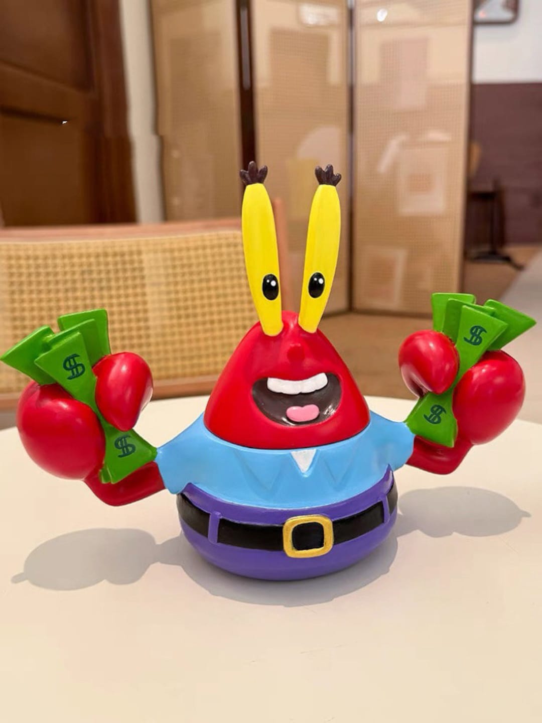 Mr. Krabs Jewelry Box Small Organizer Key Holder Desk Set Sponge Bob ...