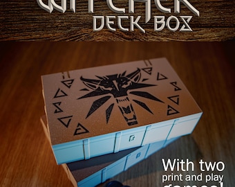 Witcher Deck box - Printable Games included!