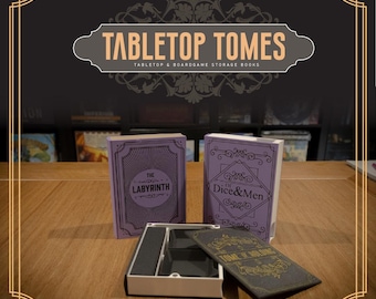 Tabletop Tomes - Board game and tabletop organisers & Dice tower