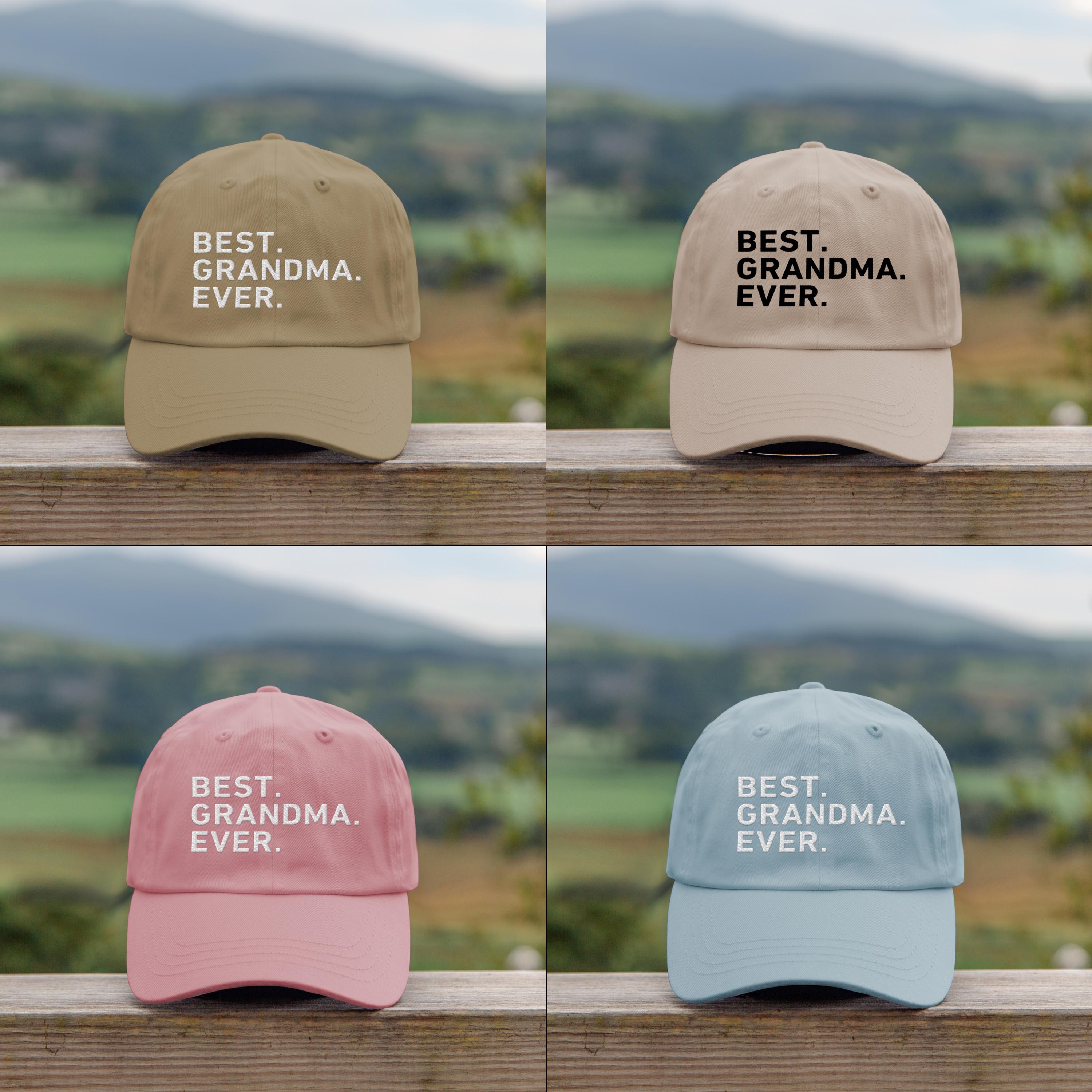 Grandma Gifts Best Grandma Ever Baseball Cap - Funny Embroidered