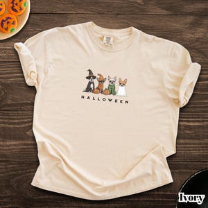 Chihuahua Dogs Halloween Tshirt, Halloween Ghost Dogs Shirt, Dog Lover Gift, Funny Chihuahua Dog Tee, Comfort Colors® Oversized T-Shirt