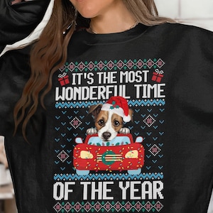 Jack Russell kersttrui | Grappige hond lelijke kersttrui | Vakantiecadeau hond moeder | Pet Lover-wintertrui| Hondentrui