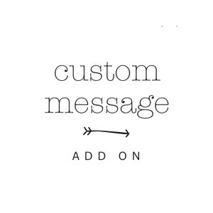 Module complémentaire de message personnalisé