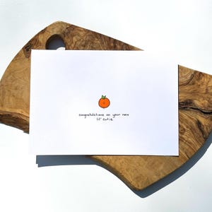 mignonne carte de voeux | Baby Shower | Nouveau bébé | Minimaliste