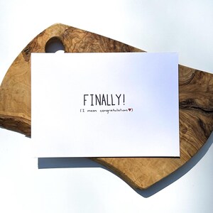 Enfin ! de voeux | Mariage | Douche | Félicitations