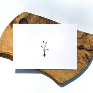 Grasses Greeeting Card | Thinking of You | Sending Love | Minimalist Floral