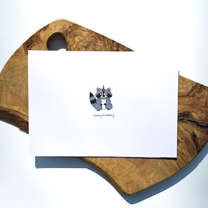 Raccoon Greeting Card | Happy Birthday