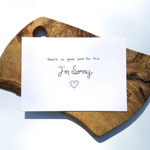Il n'y a pas de bonne carte pour cette carte de vœux | Avec sympathie | Je pense à vous | Envoyer de l'amour
