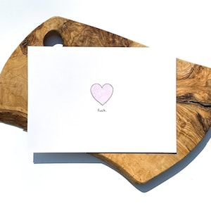 F*** Greeting Card | With Sympathy | Thinking of You | Sending Love