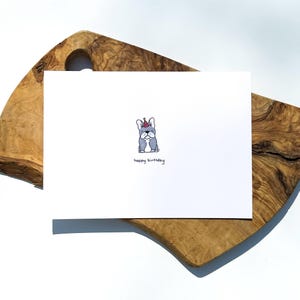 Carte de voeux pour chien Frenchie | Joyeux anniversaire