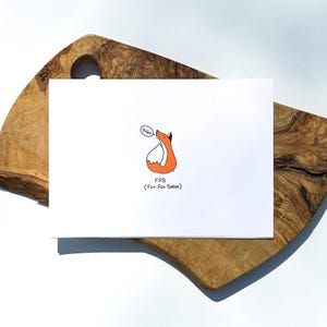 Tarjeta de felicitación "Por el amor de Fox" / Pensando en ti / Que te mejores / Enviando amor