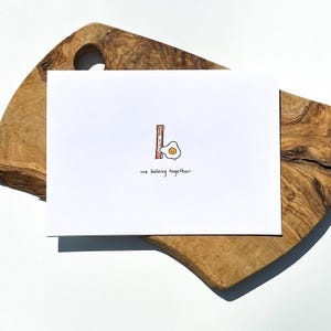 Bacon + Oeufs Carte De Vœux | Nous appartenons ensemble | Joyeux anniversaire