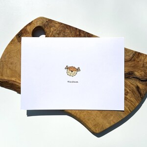 Blowfish Greeting Card | This Blows | With Sympathy | Get Well | Thinking of You