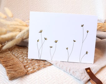 Minimalist Flower Greeting Card | Thinking of You | Sending Love