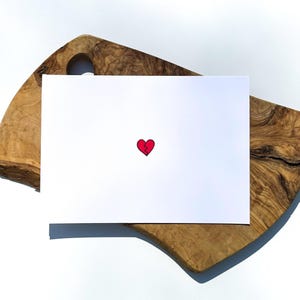 Carte de voeux de chagrin d'amour | Je pense à vous | Envoyer de l'amour | Minimaliste
