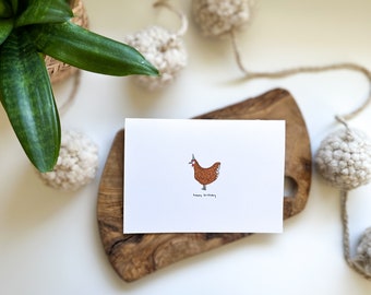 Chicken Greeting Card | Happy Birthday