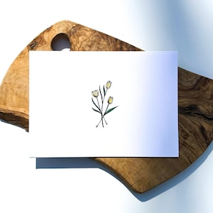 Tulip Greeting Card | Thinking of You | Sending Love | Minimalist Floral