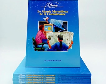 Lot of 5 Disney Books – The Wonderful World of Knowledge – French Disney