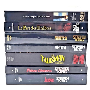 7x Stephen King French Book lot Paperback Grand Format Horror Thriller