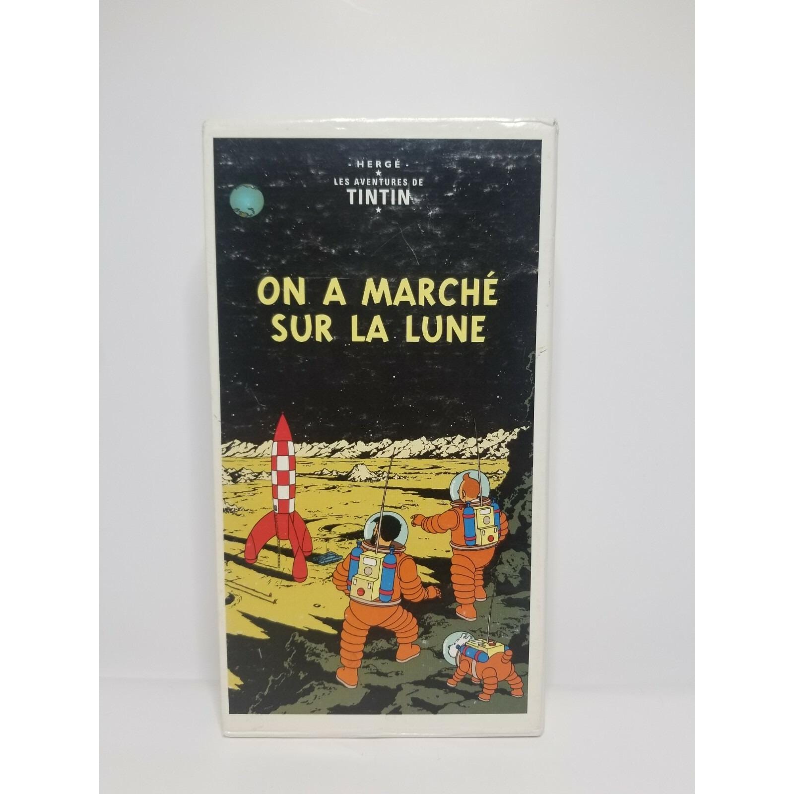 Tintin – Destination Moon & Explorers on the Moon – French VHS