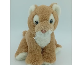 Teddy Mountain Lion Puma Plush Stuffed Animal Soft Clean Cougar Toy