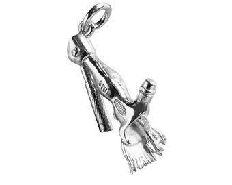 Sterling Silver Charm Sheep Shears .925 Farming Tool Pendant