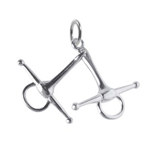 Bar H Equine Med Port Cavalry Shank Horse Bit – Stainless Steel With Copper Roller Ring, 5" Mouth