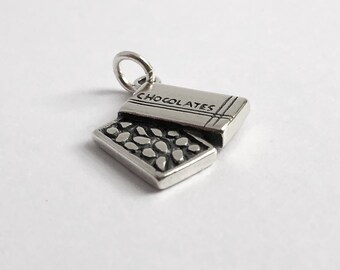 Charm Boîte De Chocolats En Argent 925/1000 - Marque Jewellerybox, Neuf Avec étiquettes, Royaume-Uni