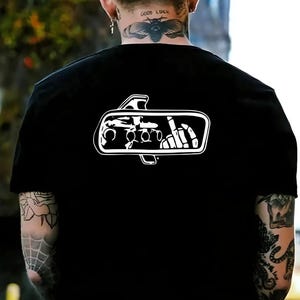 Rear view Unisex Jersey Short Sleeve Tee