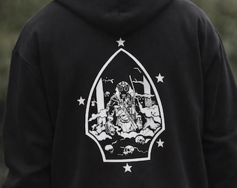 Fog 5 stars Oversized Graphic Hoodie  Unisex Cotton Blend Sweatshirt