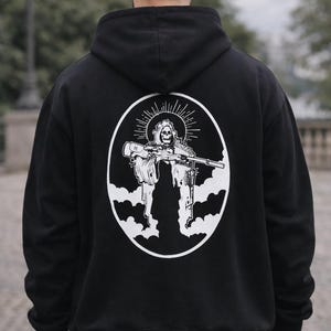Fog sniper grim reaper Heavy Blend™ Hooded Sweatshirt image 1