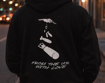 From the us with love Forward observation B-2 Spirit unisex hoodie