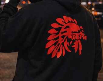 One7six red unisex Oversized Hoodie, Warm Comfort