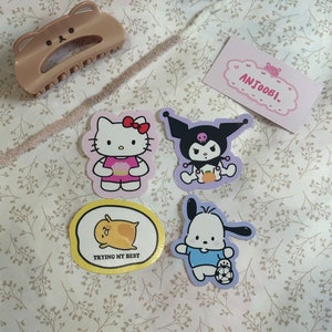 Kawaii Character Sticker - kawaii, character, sticker addict, sticker, vinyl sticker