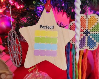 Perfekt! Holz Ornament Verbindungen NYT Wordle Kreuzworträtsel Geschenkidee für Puzzle-Liebhaber