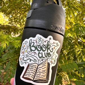 Book Club Vinyl Waterproof Sticker