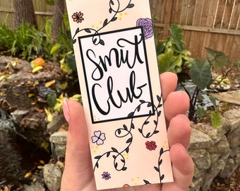 DUAL DESIGN Book Club Floral & Smut Era Bookmark