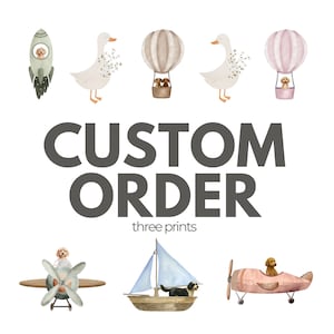 Trois impressions - commande personnalisée CONFIRMÉE