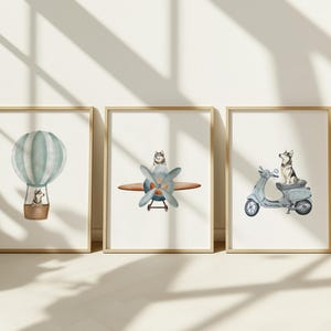 Süße Husky Hund Kinderzimmer Druck 3er Set, Fun Hund Kinderzimmer Druck Kinderzimmer Dekor, Einzigartige Geschlecht Neutral Husky Thema Kinderzimmer Digitaler Download