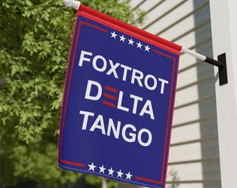 Foxtrot Delta Tango Garden Banner & Decorative Outdoor Flag