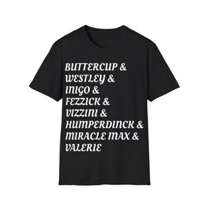 Princess Bride Character Shirt