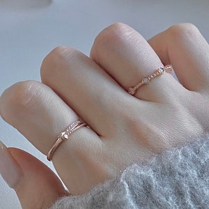 Clover Ring Knot Ring 14K Solid Gold Women Dainty Ring Layering Stacking Ring Minimalist Ring Daily Ring Gift for her