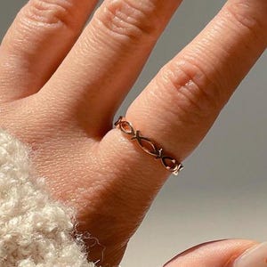 14K Solid Gold  Ichthus Fish Ring Pisces Zodiac Stackable Ring Astrology Sign Christian Fish Ring Christian Ithacus Jewelry Gift For Her