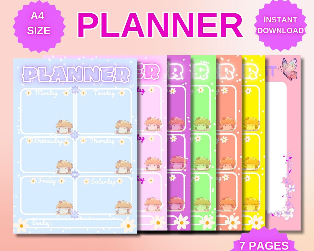 Printable Planner for Kids for Kids Planner for Kids Kids Activity Planner Printable Planner ...