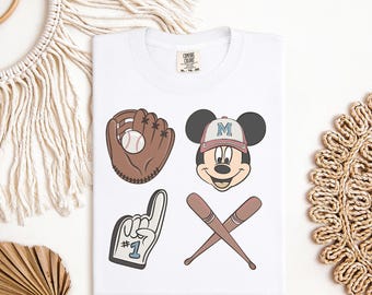 Retro Mickey Mouse DTF Transfer, Mickey Baseball Dtf, Disney Vacation Dtf, Sport Mickey Dtf, Magic Kingdom Shirt, Disney Sport Dtf Transfer