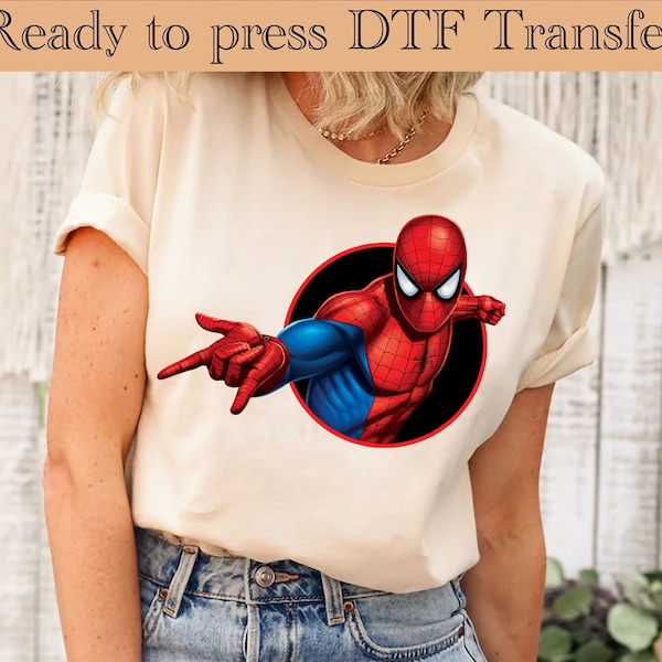 Spiderman  DTF Transfer,Super hero Dtf, Spiderman DTF, Hero Transfer, Spiderman mask Ready To Press, Spring Transfer