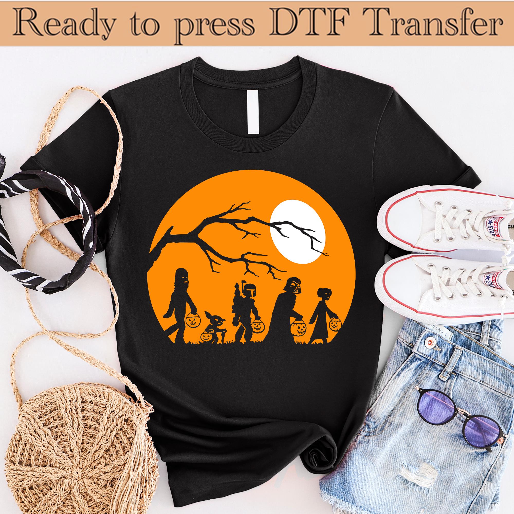 Galaxy Walking Halloween 2025 DTF Transfer , Not So Scary Halloween Dtf, Family Halloween Shirts Dtf, Halloween Cartoon DTF, Halloween DTF