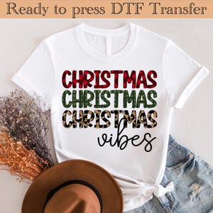 Christmas Vibes DTF Transfer, Ready to Press Family Christmas Dtf Transfer,Christmas Squad Dtf, Christmas Shirt,Christmas Santa Dtf Transfer